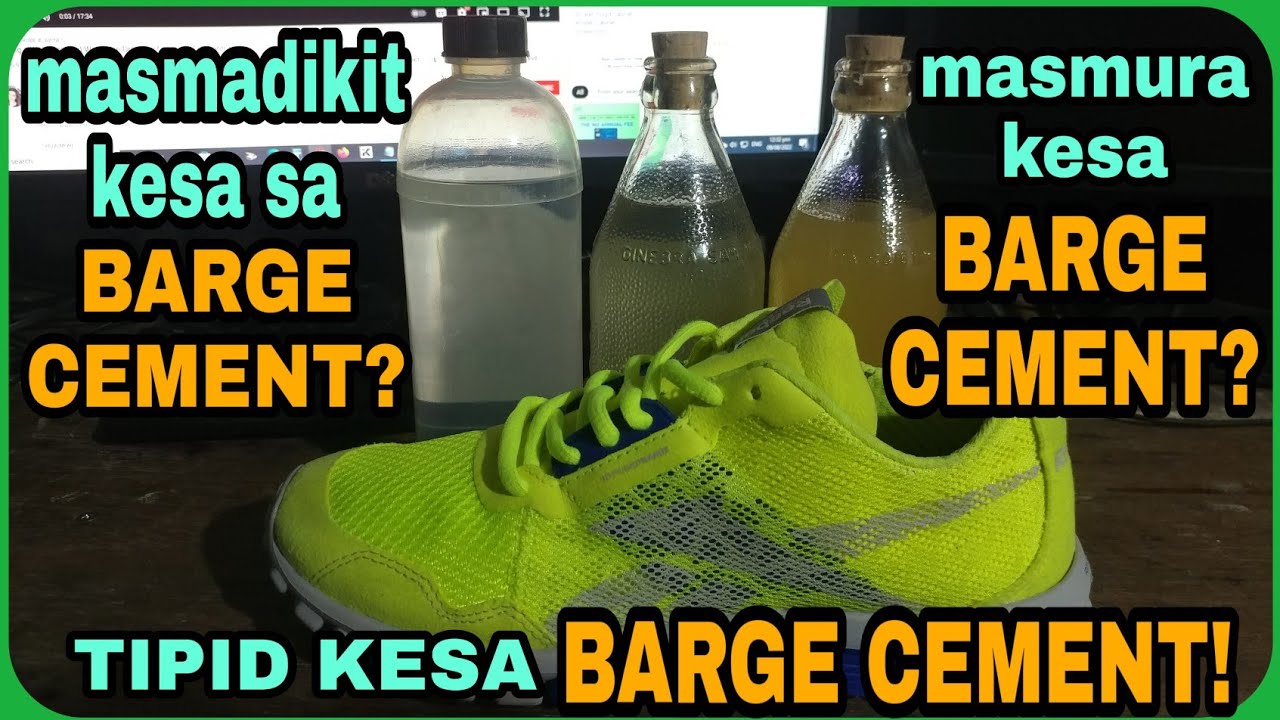pampalit sa barge cement, masmura kesa barge cement pero madikit lagi ka bang nasisiraan ng sapatos?
