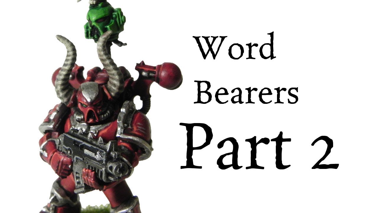How to paint Word Bearers Chaos Space Marines pt2.