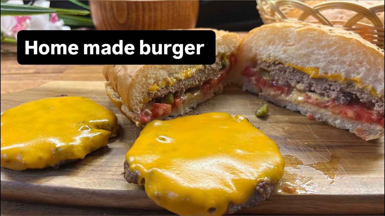 Home made burger,cheese burger,هەمبەرگر،چیزبەرگر،هەمبەرگر لەماڵەوە