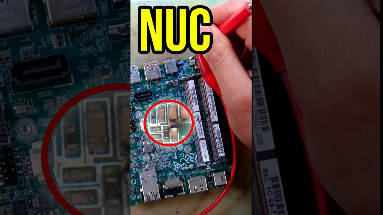 Intel NUC Exploded! 💥 Can we fix this Burned Board?