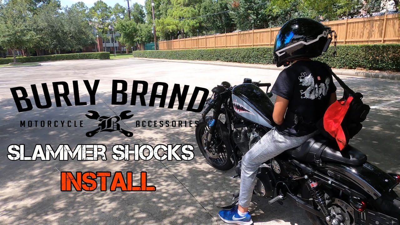 Burly slammer shocks / install on my Harley Davidson roadster
