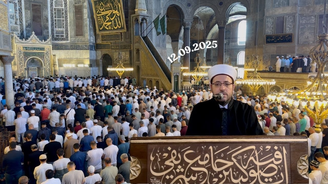 Ayasofya Cuma Namazı - İmam İbrahim Yavaş (12.09.2025) | 4K