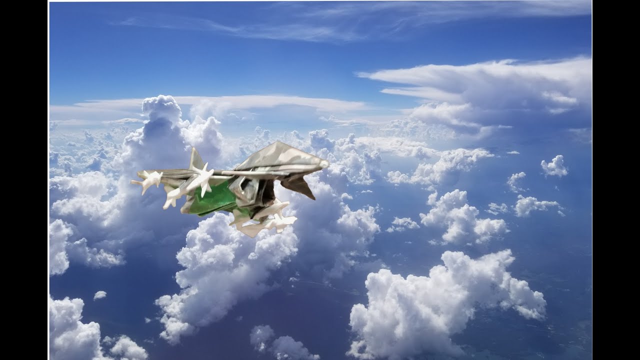 Origami fighter jet (Griffon A) tutorial