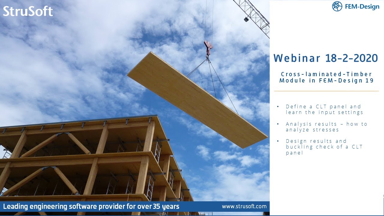 CLT in FEM-Design 19 (Webinar The 18th of February 2020)