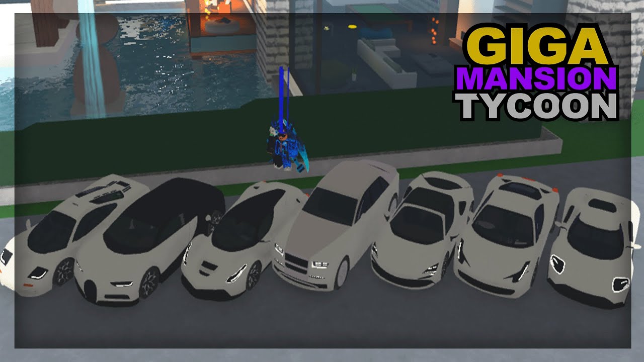 Giga Mansion Tycoon 🌴, Cost 7,3Billion. Cars Seven in Roblox.