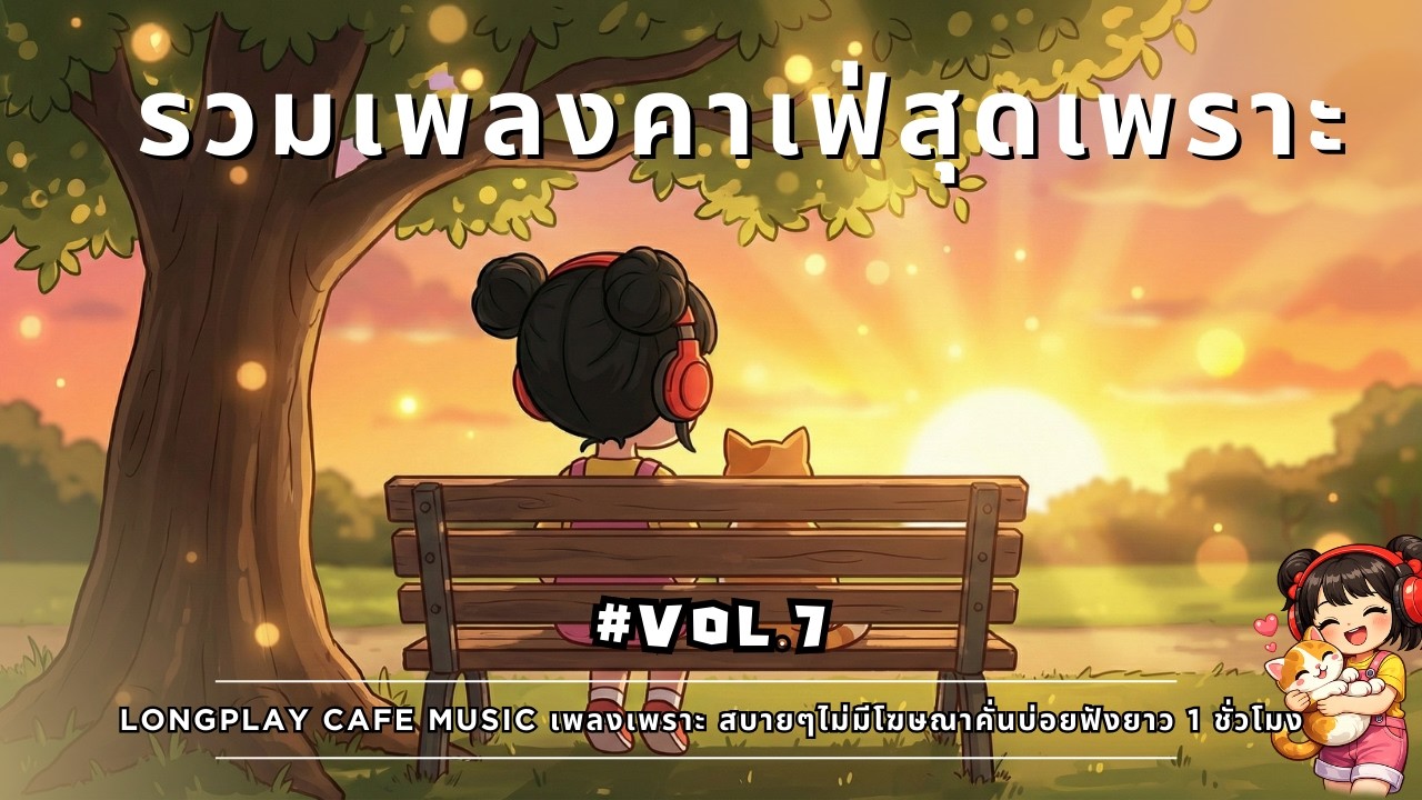 รวมเพลงคาเฟ่สุดเพราะ ☕🌅 Longplay Cafe Music | ฟังสบายยามเช้า ไม่มีโฆษณา | Chill Morning Cafe Vol.7
