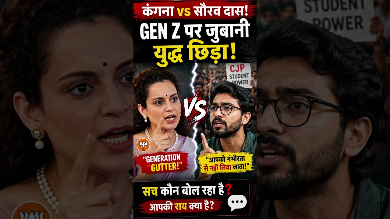 Kangana&rsquo;s Statement on Gen Z #cjp #bjp #protest #kanganaranaut #jantarmantar #delhi #genz #news