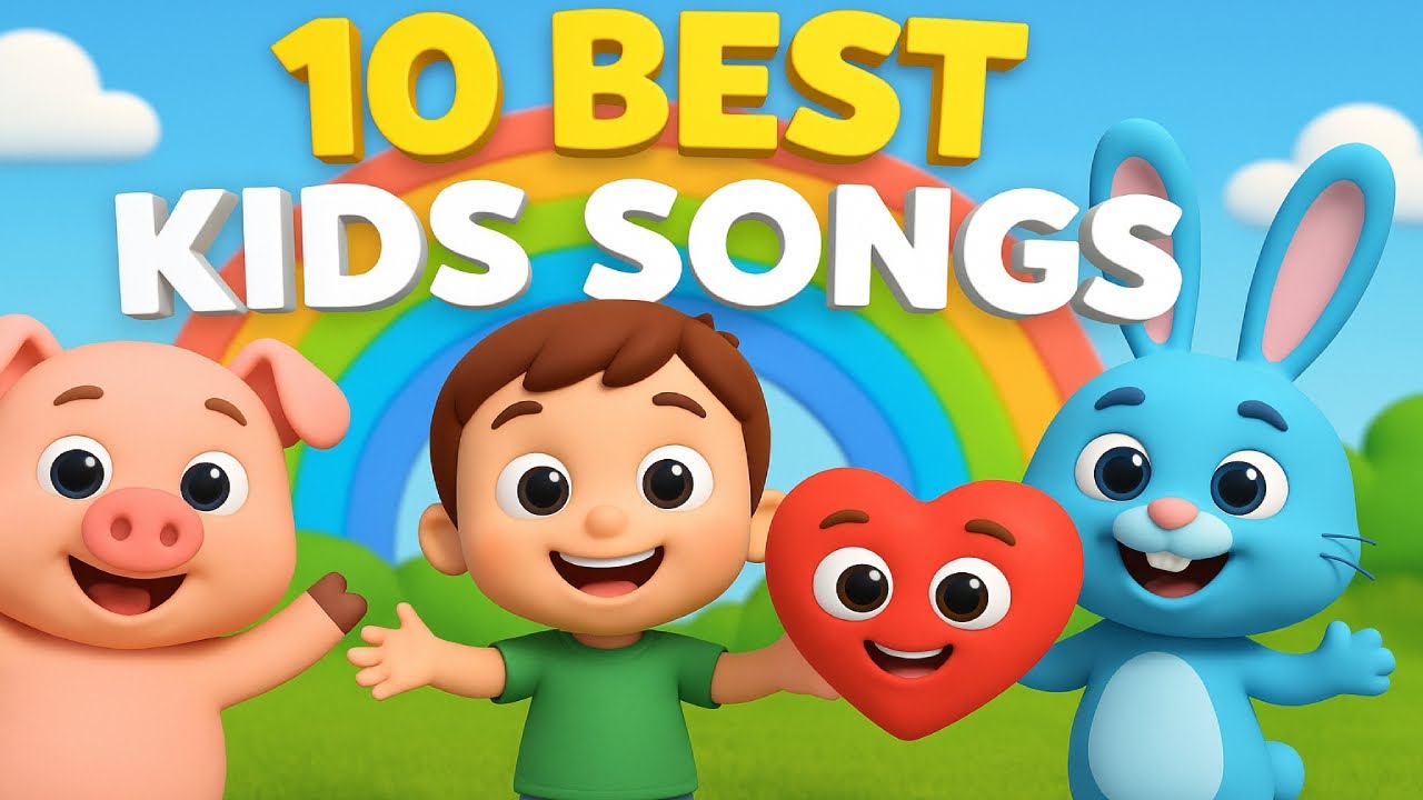 10 Best Children's Songs by Erka Nursery Rhymes! 🎉