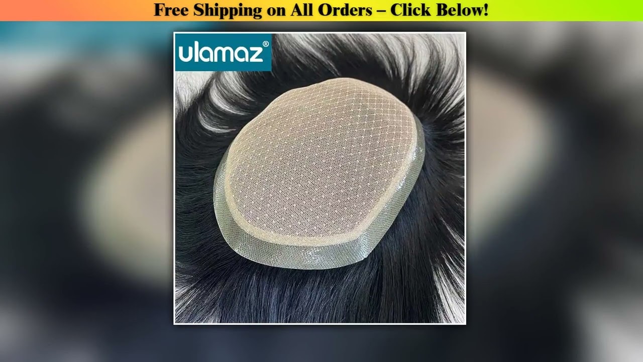 Silk Base Toupee Realistic Men's Wig Lace Hair System Wigs Human Hair Male Hair Prosthesis Asian