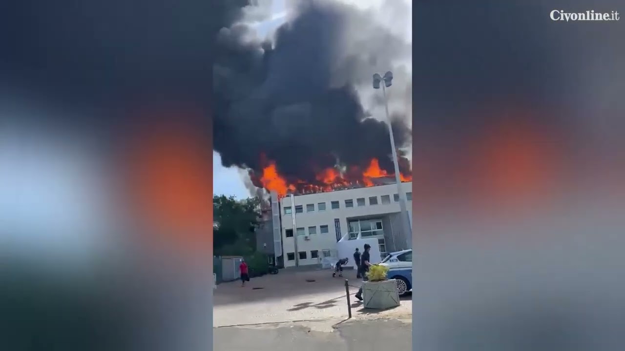 Viterbo, in fiamme la sede della facoltà agraria dell'Università della Tuscia
