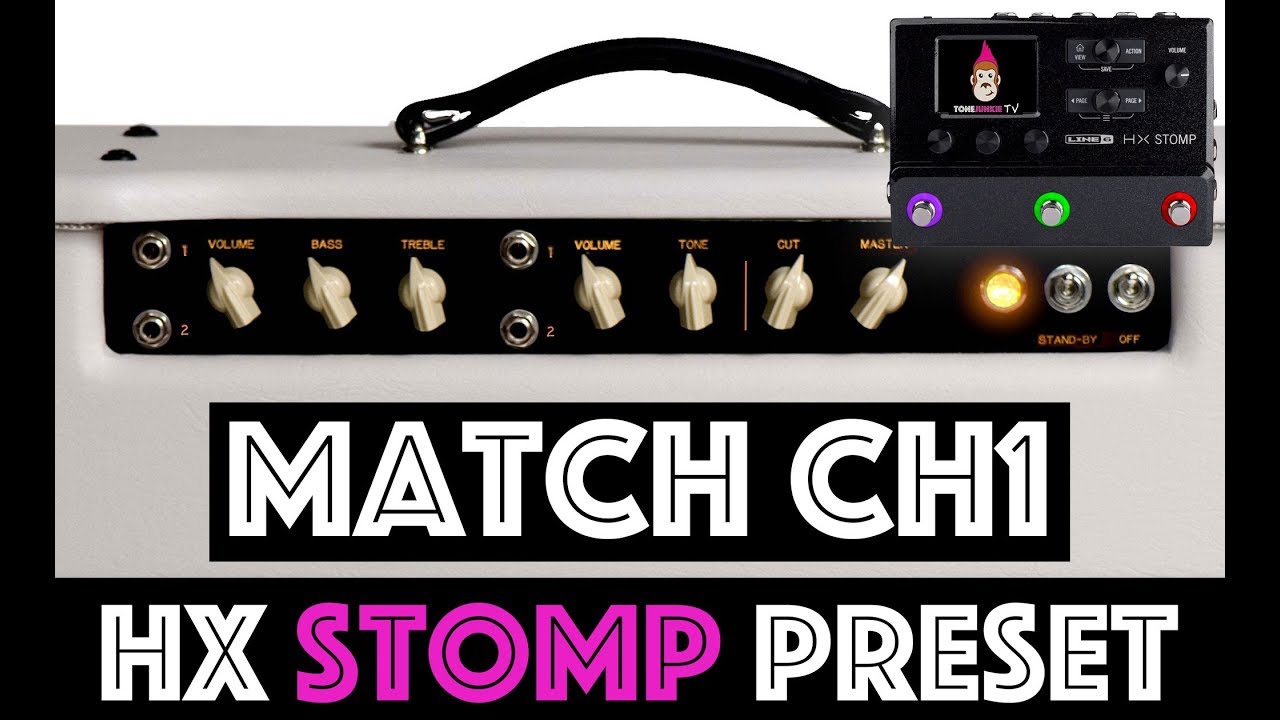 Match CH1 HX STOMP Preset + IR