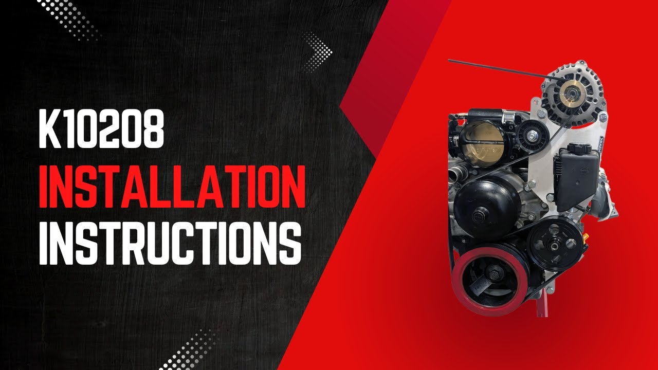 Kwik Performance K10208 LS Camaro Street Rod Alt/PS installation instructions