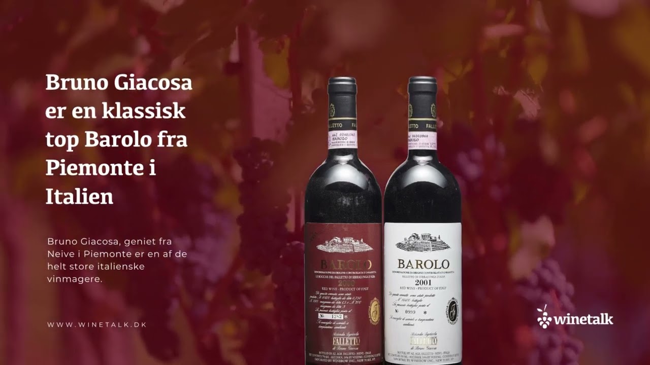 BRUNO GIACOSA, top Barolo red wine