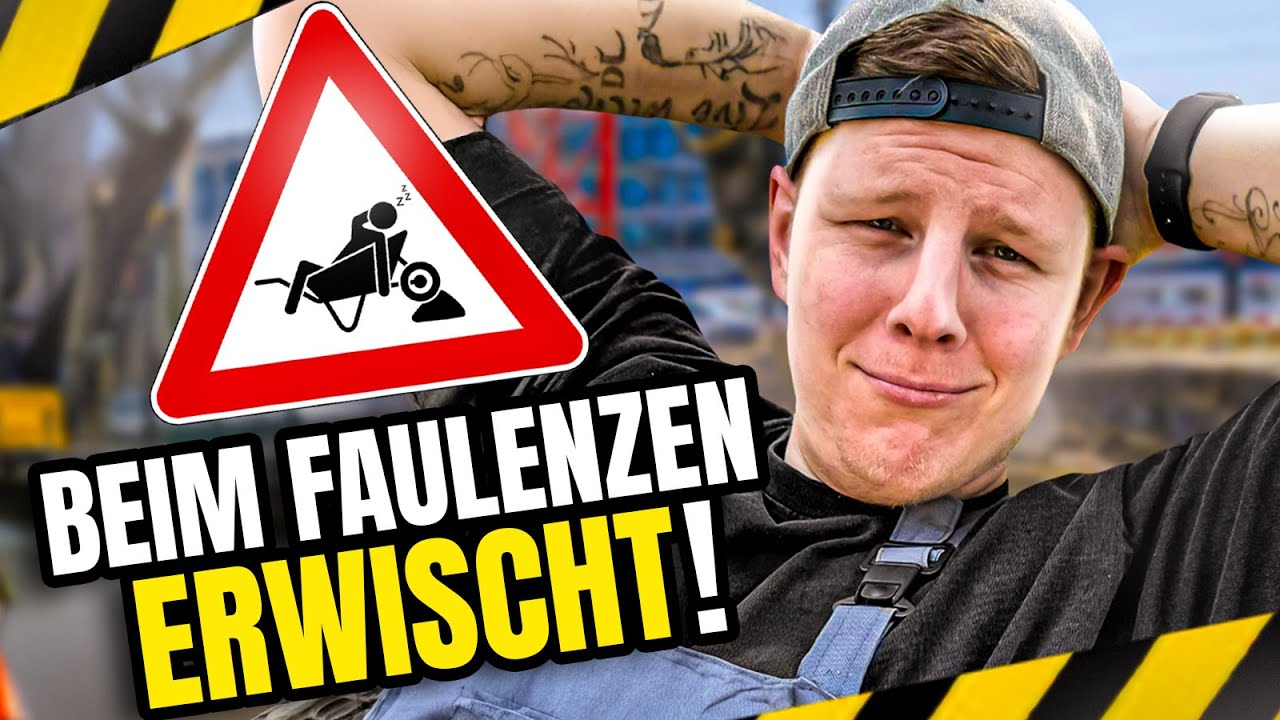 Handwerker beim faulenzen erwischt!