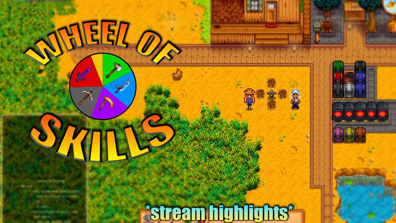 Farming, but it's too late | Wheel of Skills Part 4 | Stardew Stream Highlights