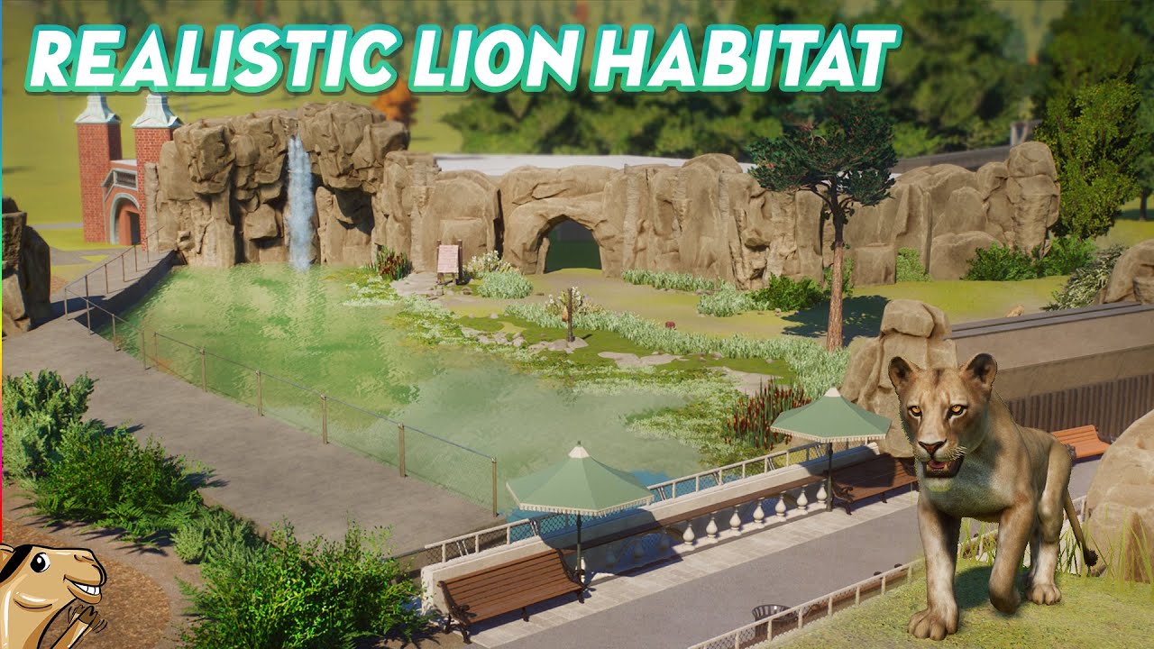 Hyper Realistic Lion Habitat Concept 2022 - Planet Zoo Speedbuild