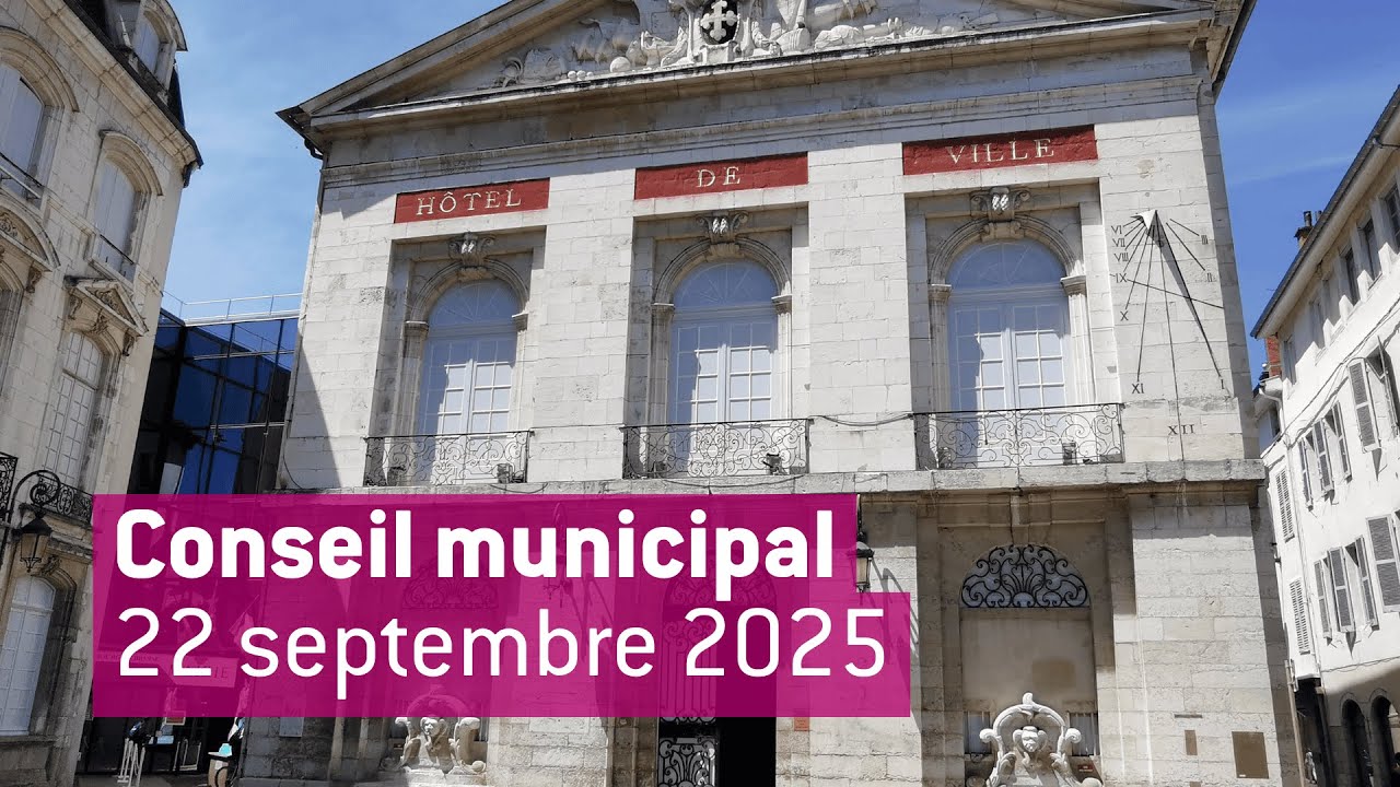 Conseil municipal de Bourg-en-Bresse du lundi 22 septembre 2025