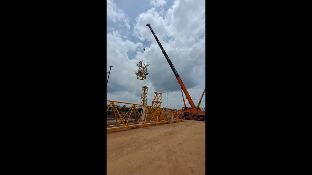 Potain MCT 325 Tower Crane Erection