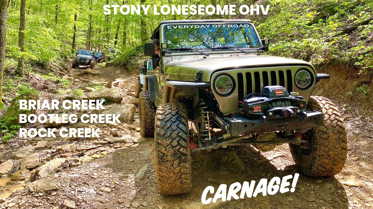 JEEPS Hit the Best Trails at Stony Lonesome Offroad Park!