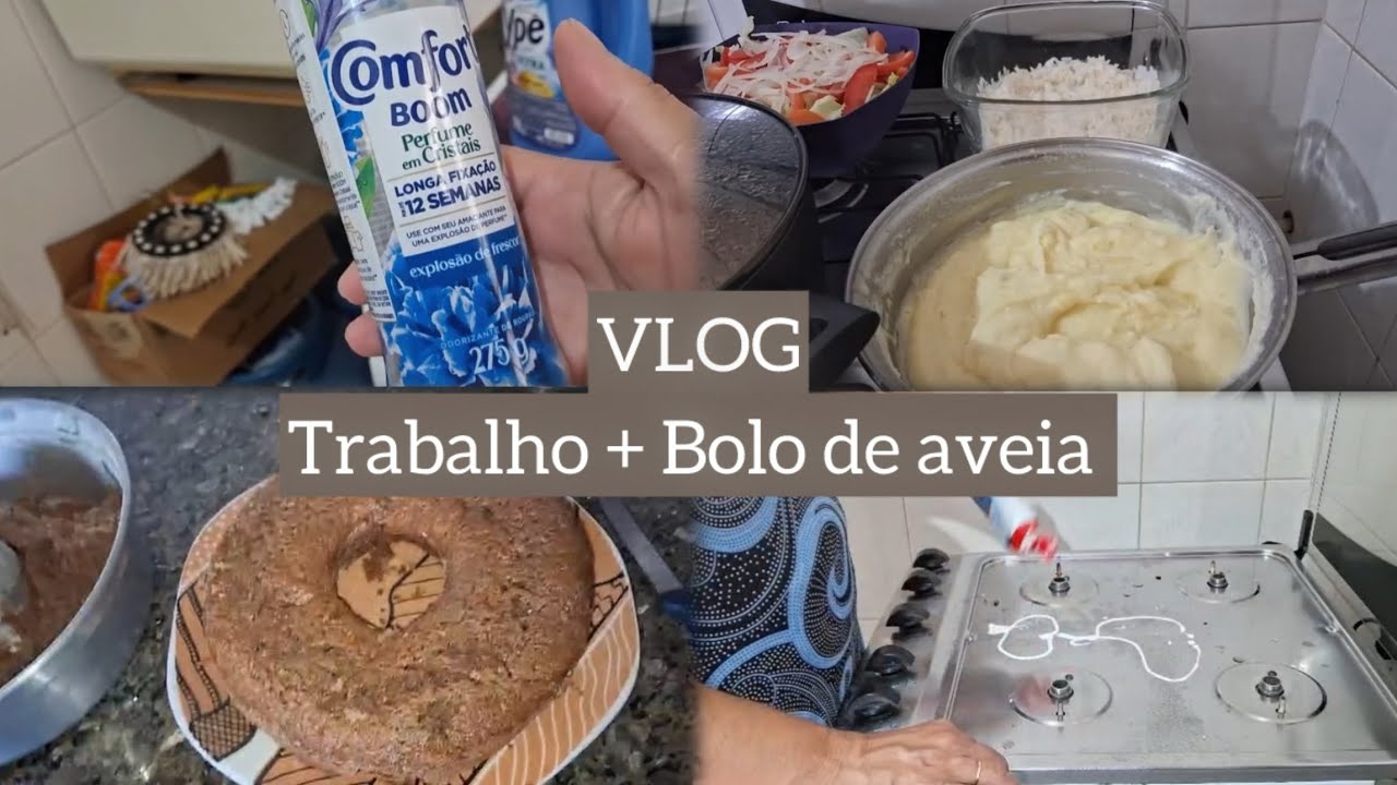 VLOG | TRABALHO + BOLO DE AVEIA ✨😋 #vlogcomigo #donadecasa 