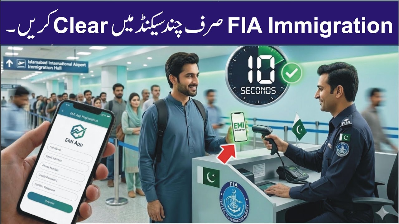Clear FIA Immigration at Airport 2026 | Pakistan FIA Immigration Digital  Clearance App 2026