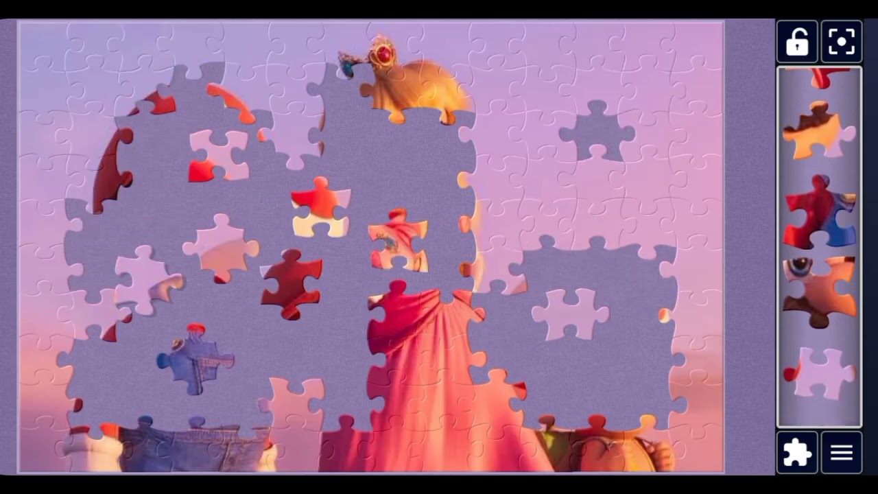 Mario and   girl friend ❤️❤️❤️//Cartoon jigsaw puzzle 🧩💕🧩