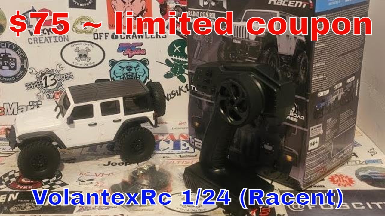 Volantex RC 1/24 crawler review.   exhobby 787-1 Racent