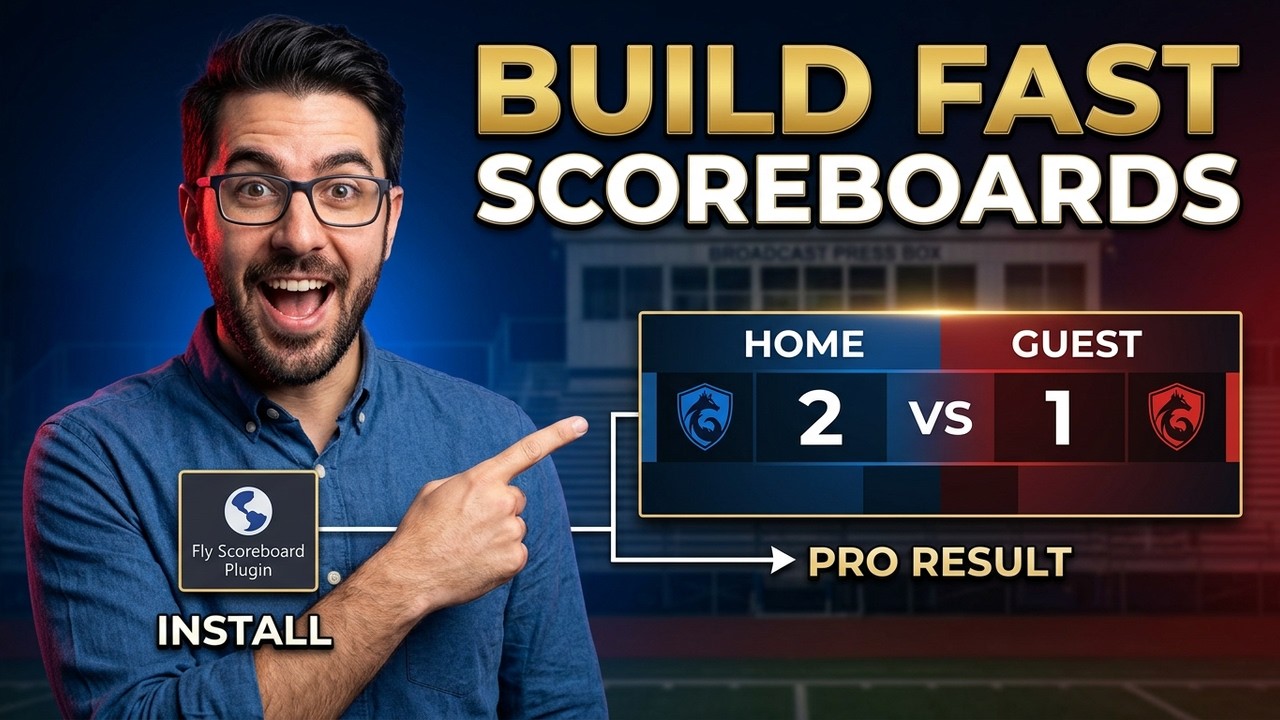 OBS Studio Custom Scoreboard Tutorial: FlyScore Plugin Guide