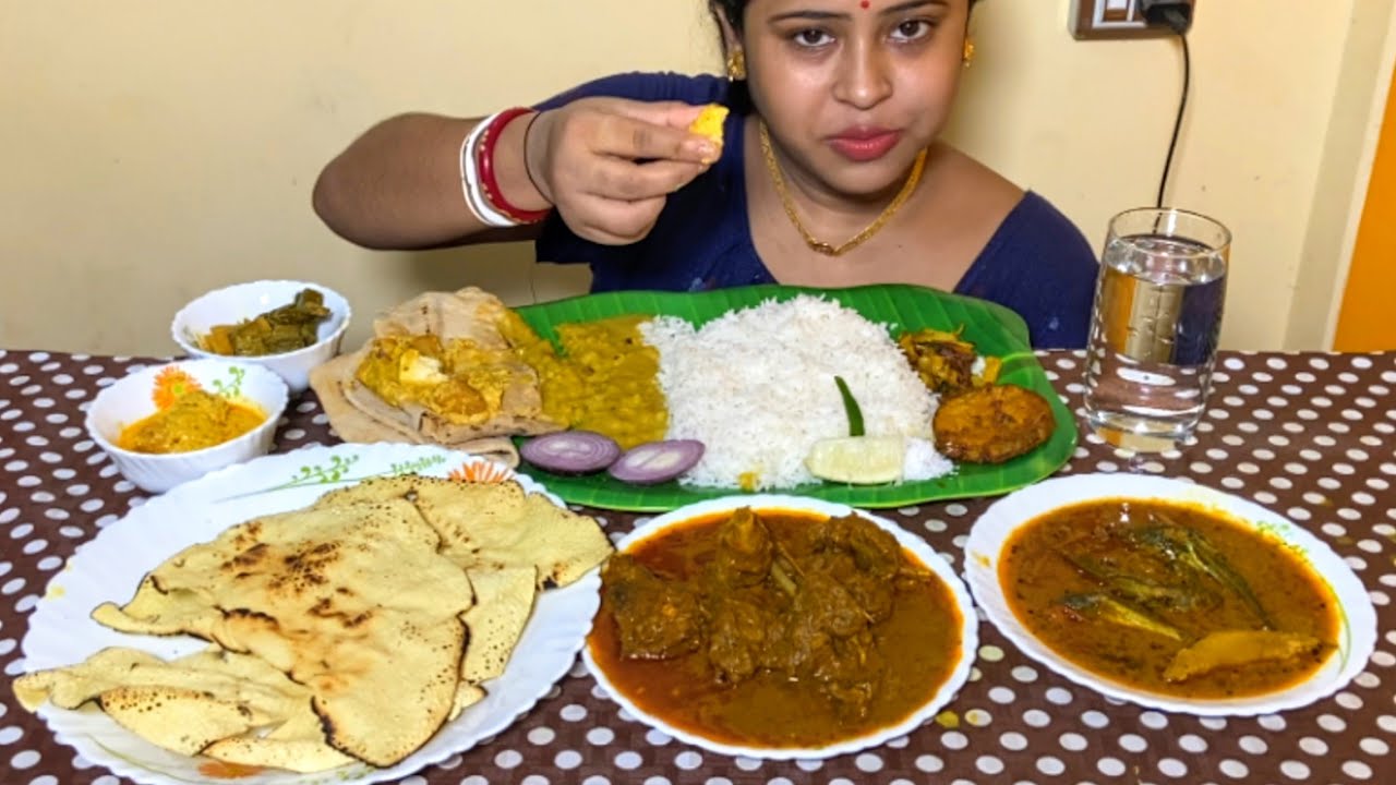 Mutton Curry Rice Eating Show