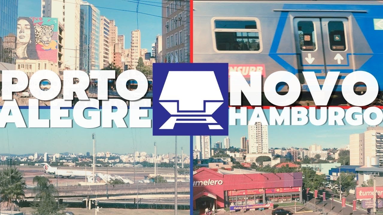 Viagem COMPLETA do Metrô de Porto Alegre até Novo Hamburgo | TRENSURB | Lado Leste