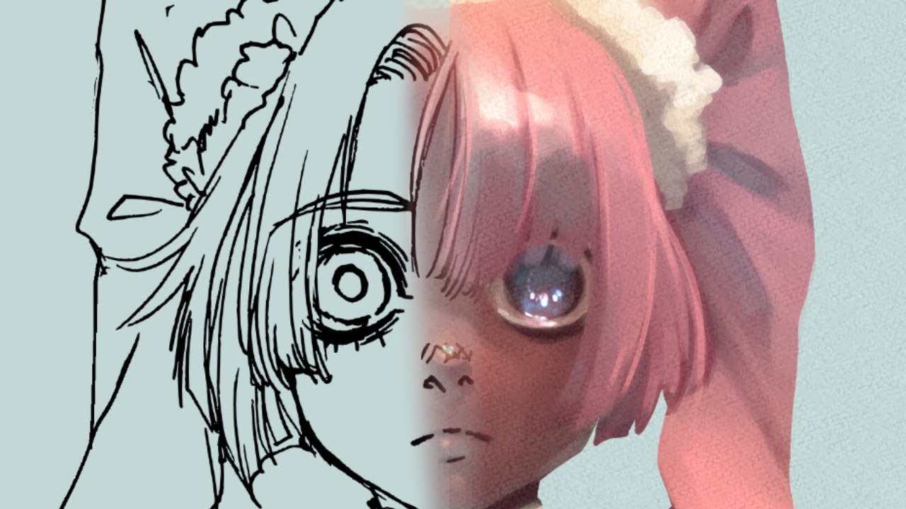 From LINEART to PAINTING - Timelapse CLIP STUDIO EX -