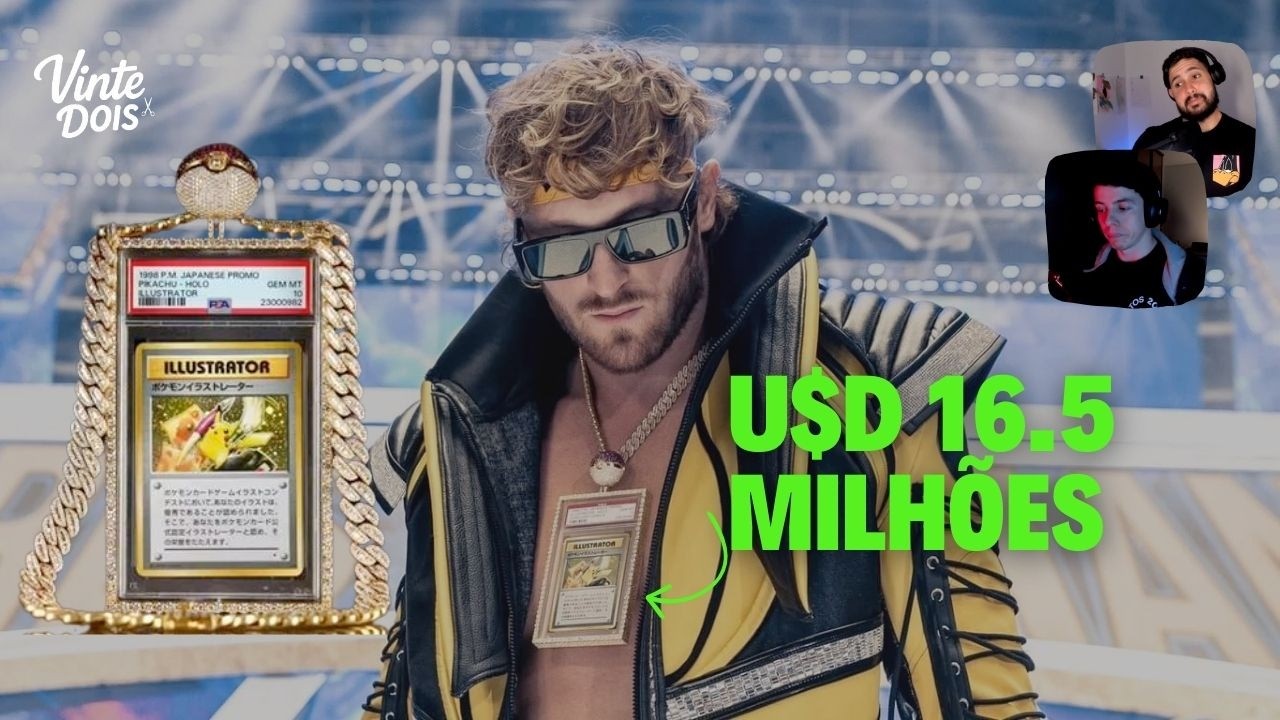 LOGAN PAUL VENDE CARTA DE POKEMON POR R$ 86 MILHÕES