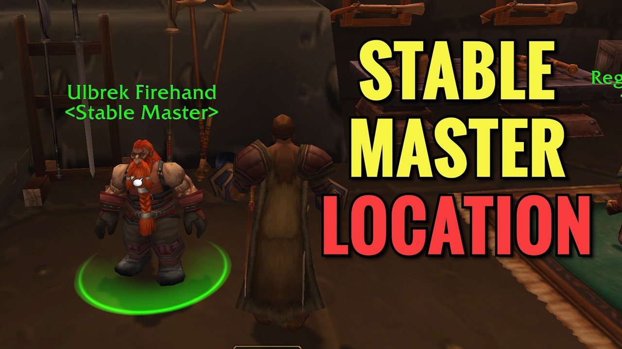 Ironforge Stable Master Location (WoW Classic)