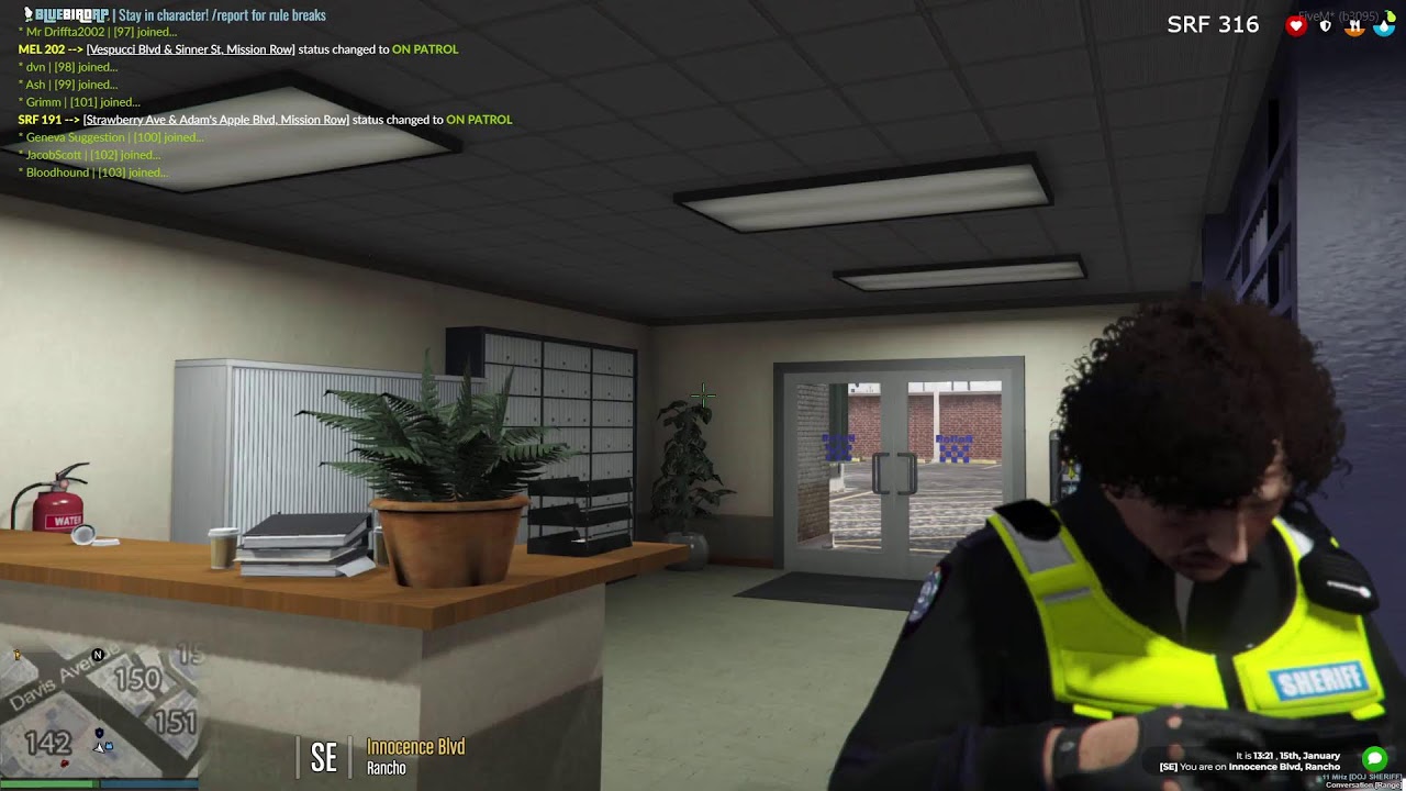 BlueBirdRP | Sheriff Duty with Stephen Palmes – Morning Shift, Recruits Welcome