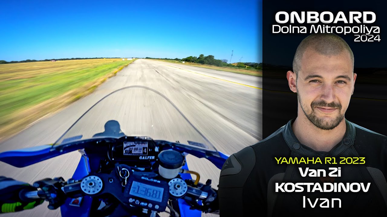 POV ONBOARD: Ivan Kostadinov (Van Zi) - Yamaha R1 - F1000 - Dolna Mitropoliya 2024 | Warm-Up