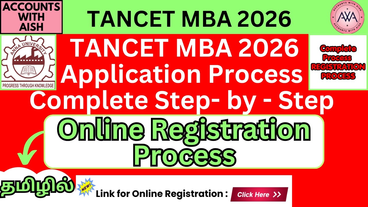 🔴TANCET 2026 Registration | TANCET 2026 | Step-by-Step Complete Application Process