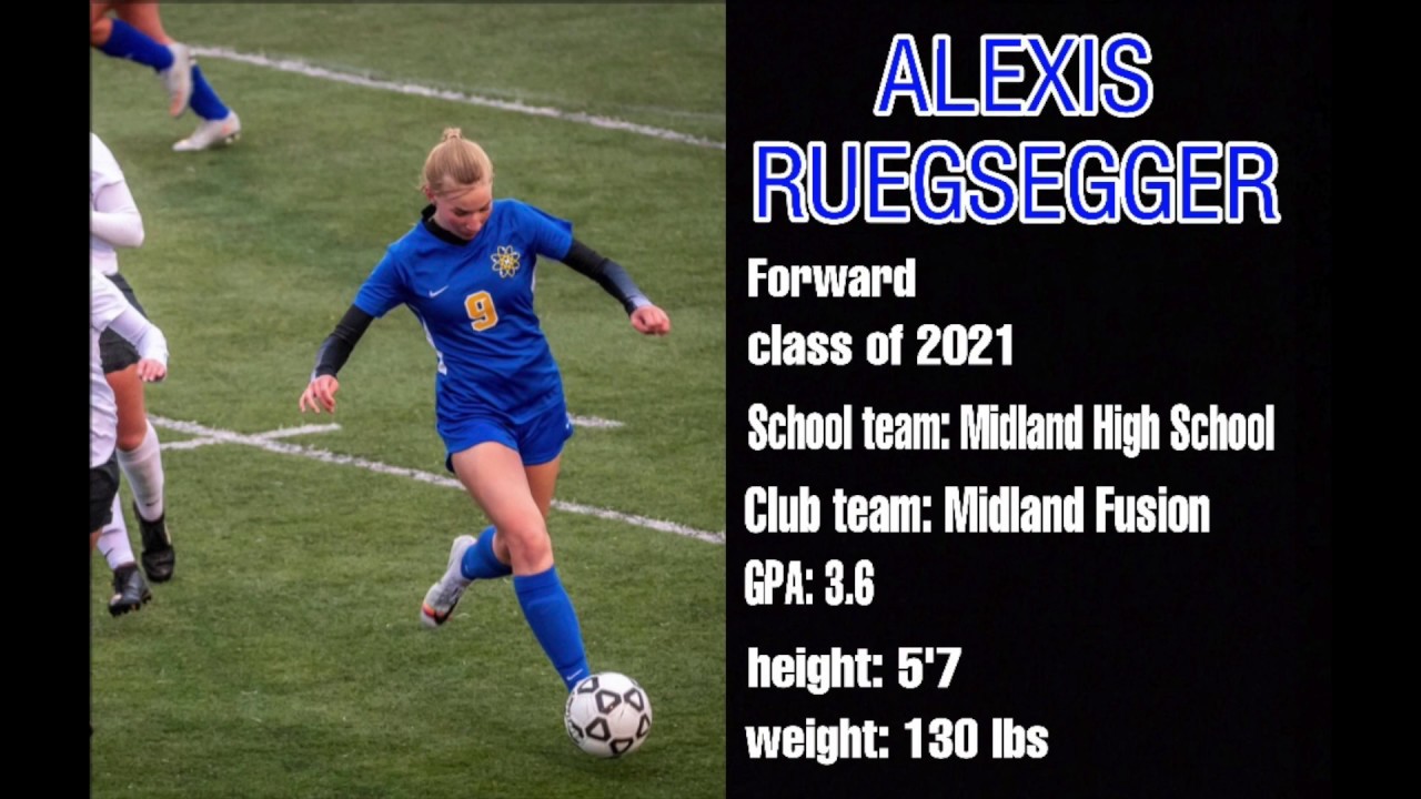 Alexis Ruegsegger College Soccer Recruiting Video- Class of 2021