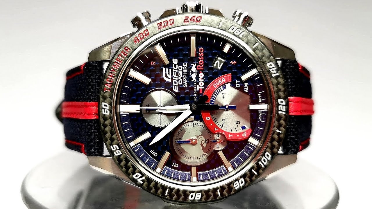 Red Bull Toro Rosso Scuderia EQB-1000TR-2A Casio Edifice Module 5604 Bluetooth Sapphire 2020