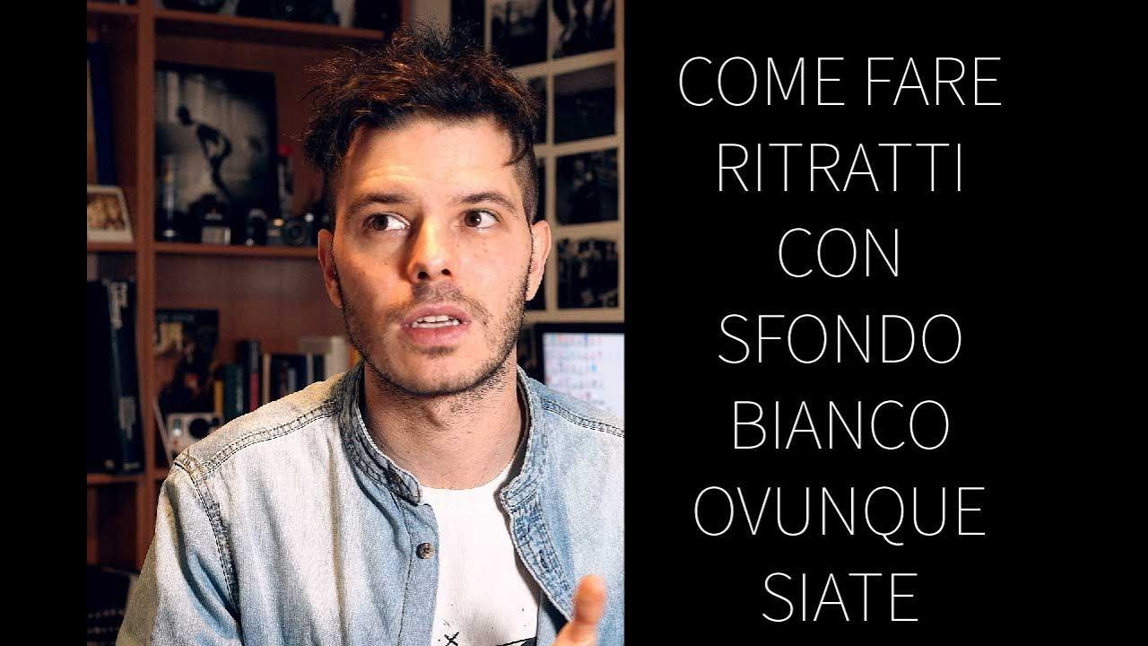 Come fare RITRATTI con SFONDO BIANCO ovunque voi siate