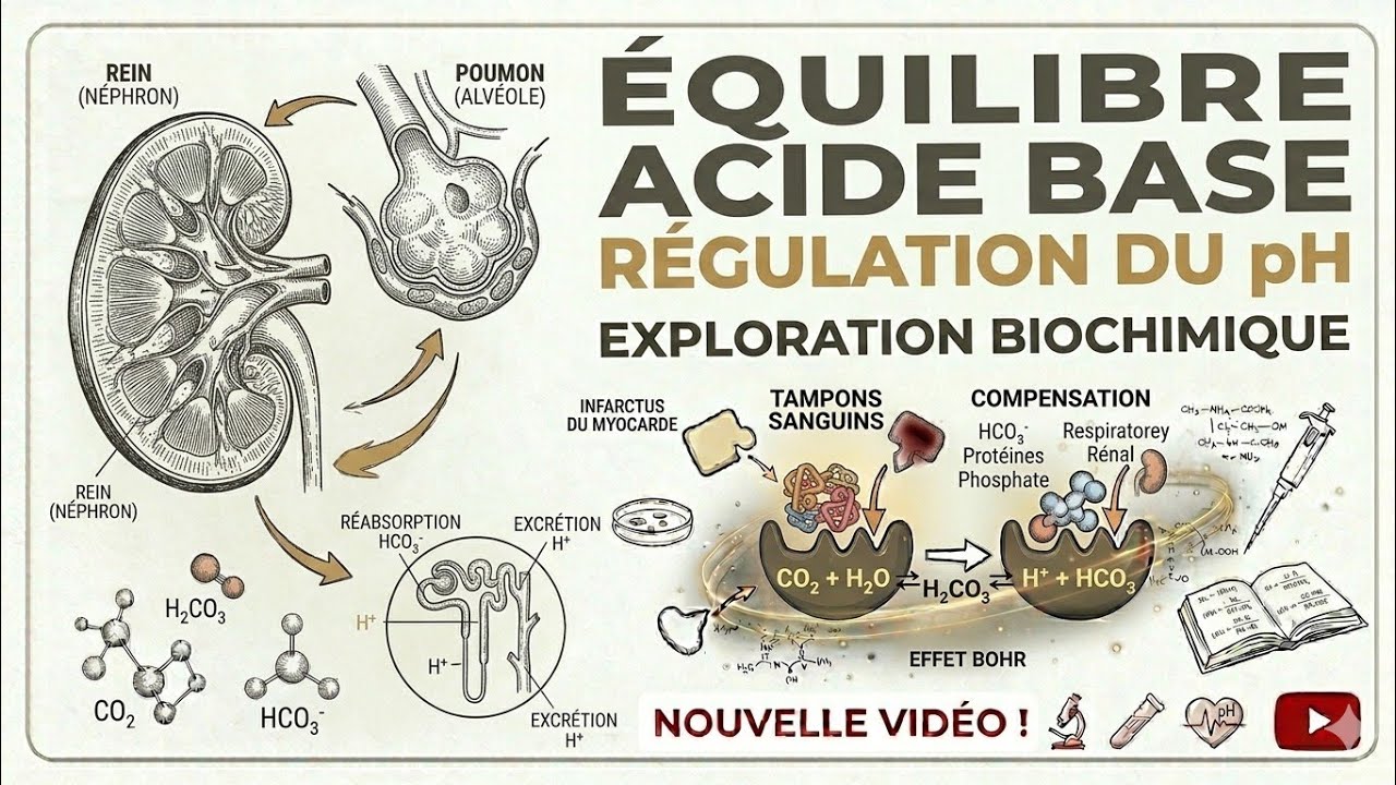 Équilibre acido-basique – Biochimie clinique | 4ème Année Pharmacie – Université d’Alger 2025/2026