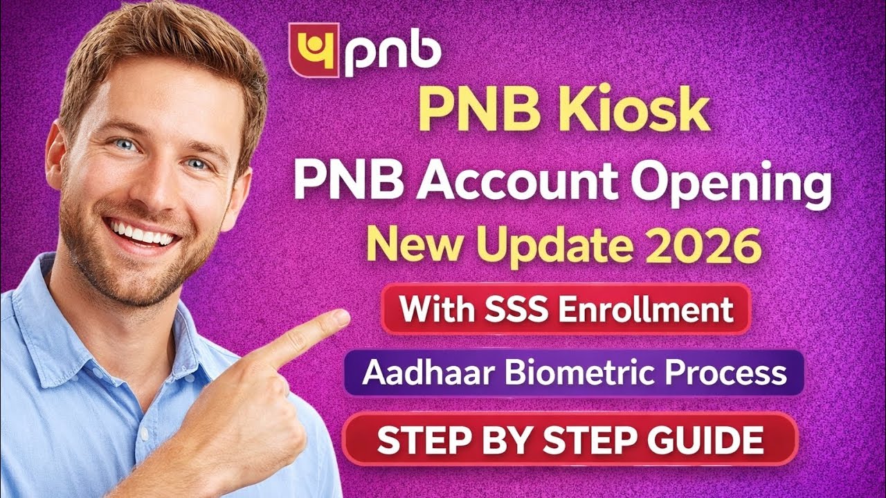 PNB Kiosk Account Opening With SSS New Update 2026 | Step by Step Full Process | RK DigitalTech7