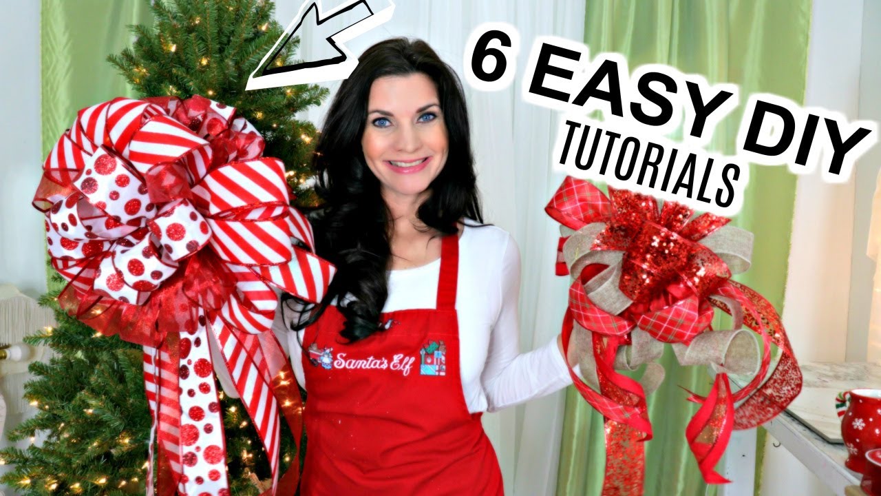 🎄6 DIY DOLLAR TREE & MICHAEL'S EASY CHRISTMAS BOW CRAFTS🎄