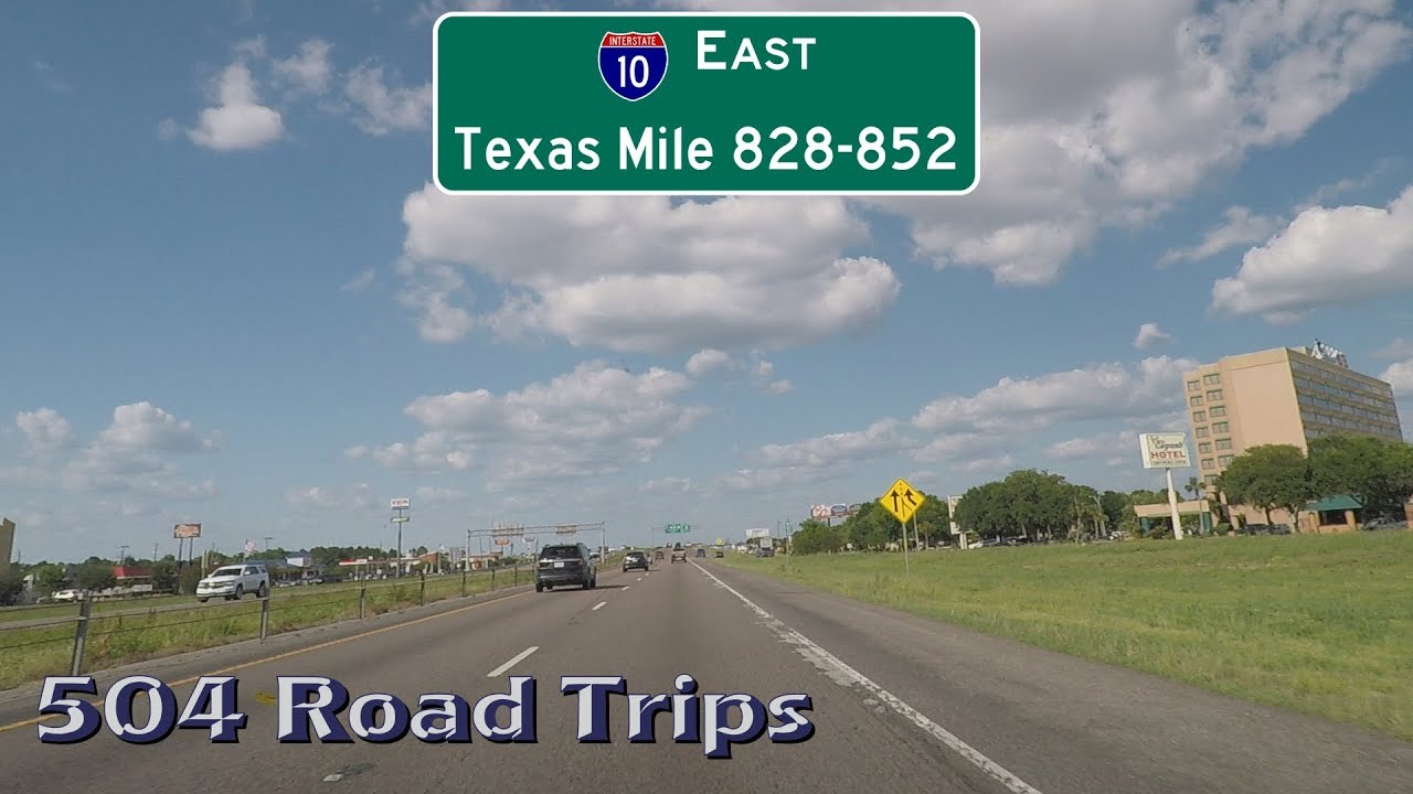 Road Trip #375 - I-10 East - Texas Mile 828 to 852 (Beaumont)