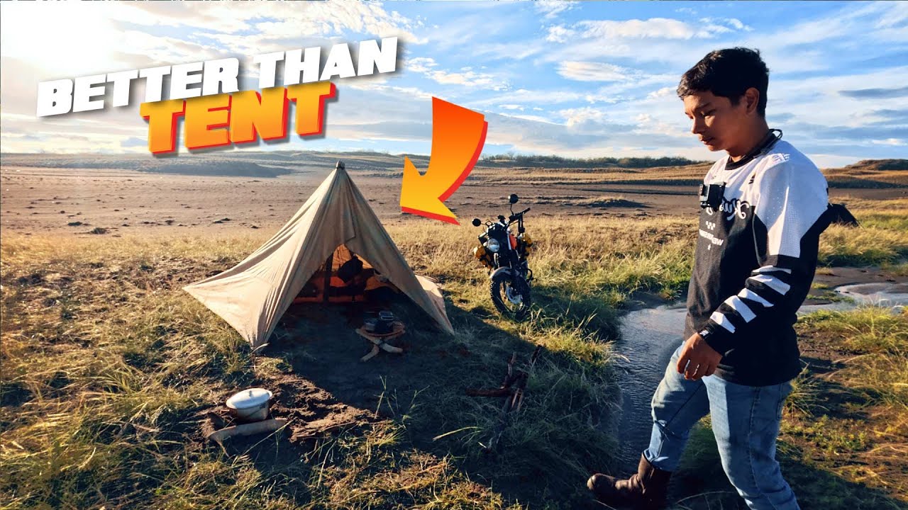 THIS IS WHY I DON'T USE TENT | Motocamping in the desert