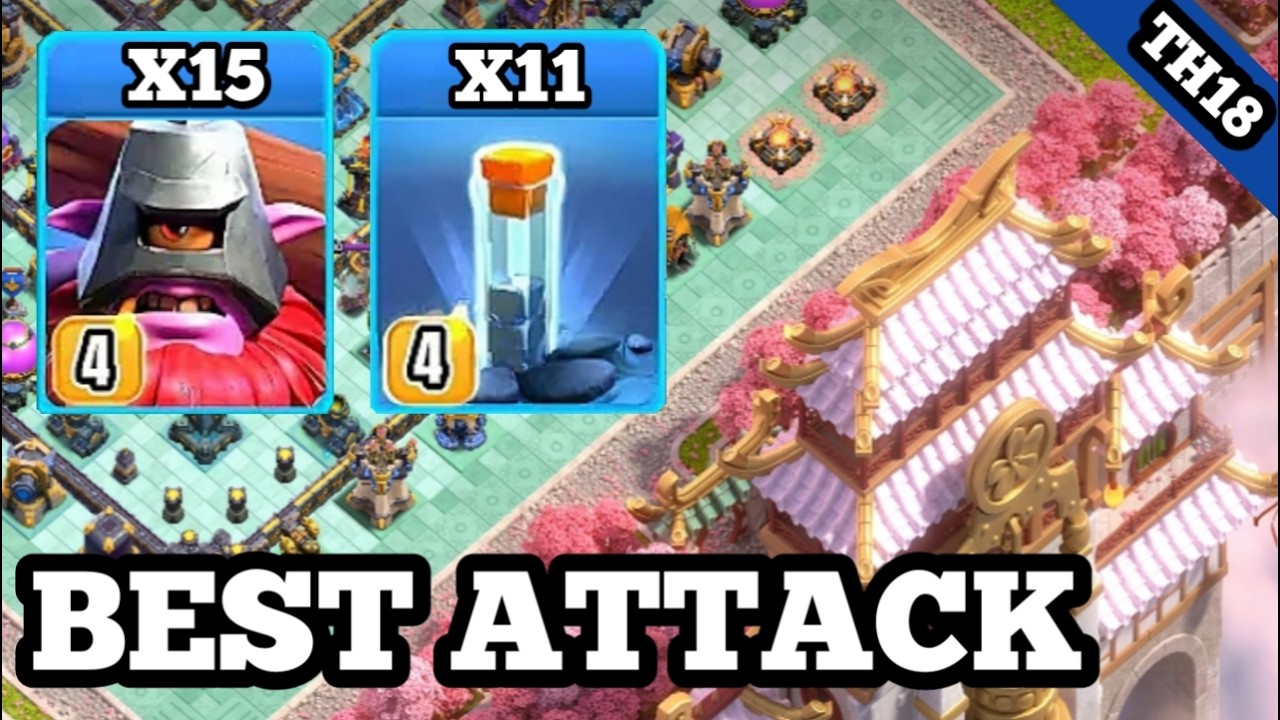 Thrower + healer with totem spell attack I best th18 attack strategy coc