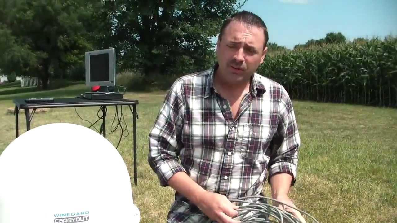4. Connecting the Carryout - Winegard Carryout Automatic Portable Satellite Antenna