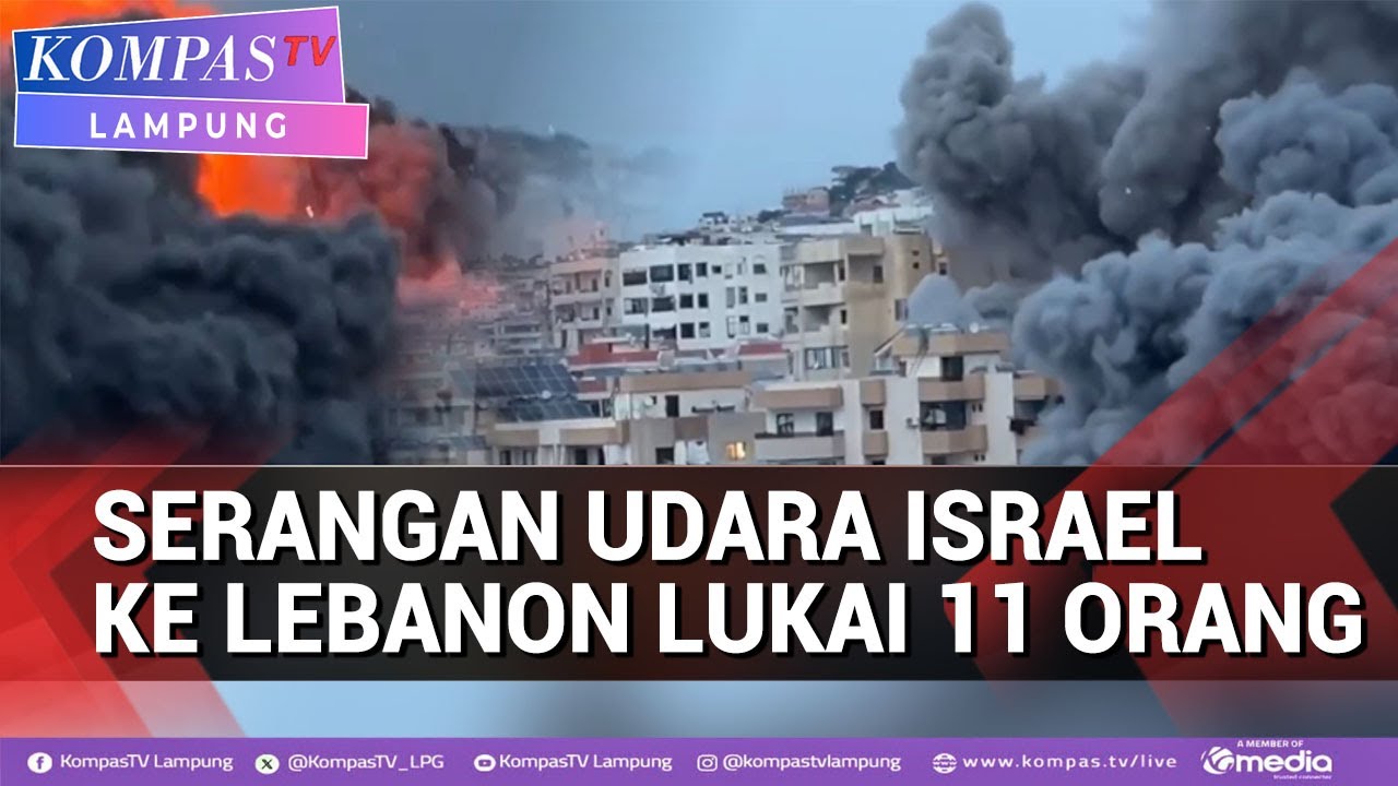 Serangan Udara Israel ke Lebanon Lukai 11 Orang