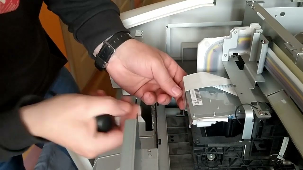 #РемонтПлоттера #ЗаменаДемпферов #Epson #SureColor SC-T5200 замена демпферов