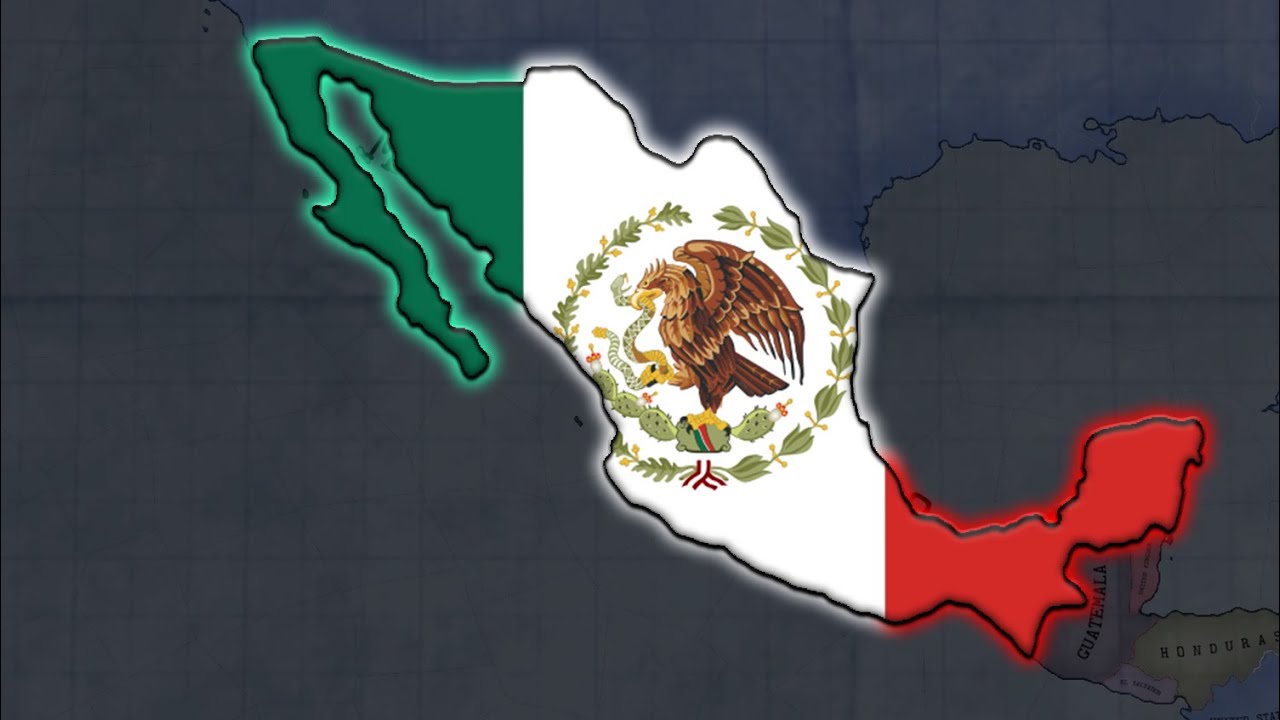 What if Mexico had joined The Central Powers in WW1 - Hoi4 Timelapse