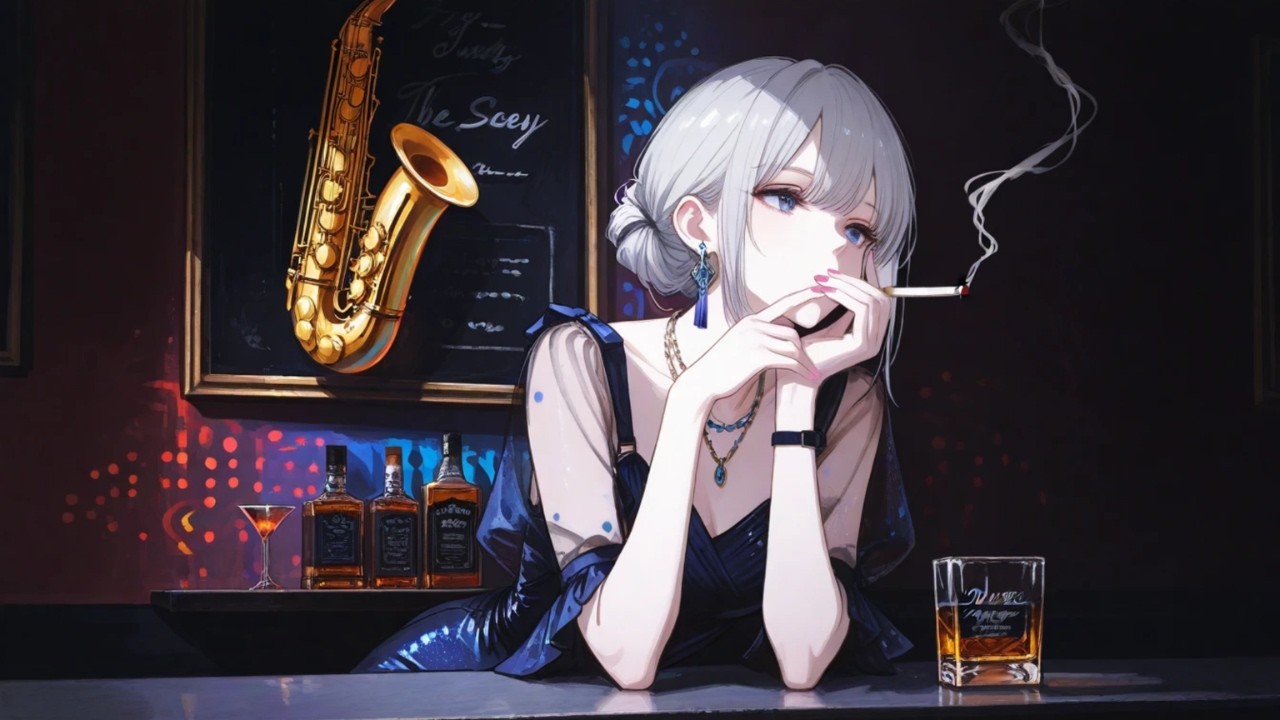 Lofi Jazz Mix - Female Vocals | Late Night – Midnight Sax Bar